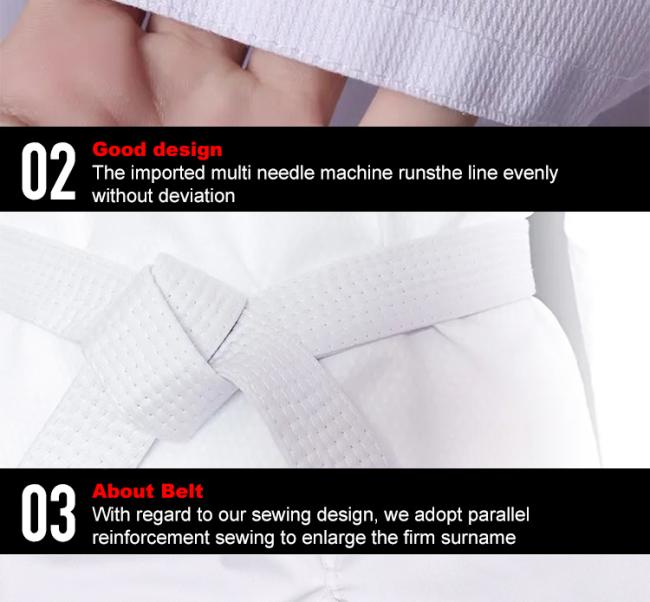 Martial arts wear taekwondo dobok wtf uniform white kids adults dobok suit