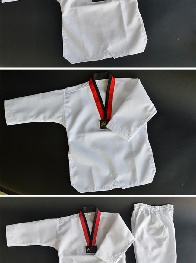 Martial arts wear taekwondo dobok wtf uniform white kids adults dobok suit