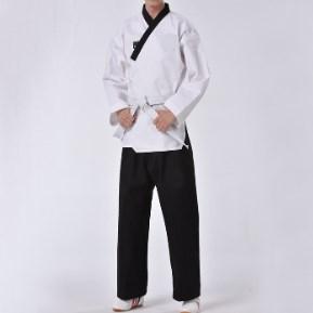 Martial arts wear taekwondo dobok wtf uniform white kids adults dobok suit