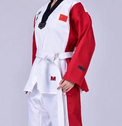 Martial arts wear taekwondo dobok wtf uniform white kids adults dobok suit