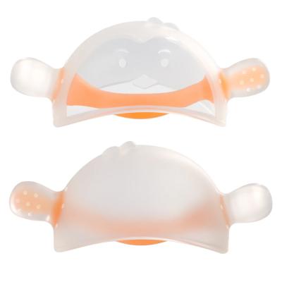 China Babies Teething Pain Relief Silicone Teether Customized MOQ Retail Box Package en venta