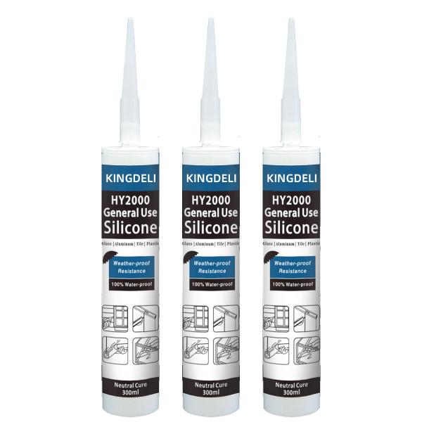 Quality Waterproof Neutral Cure Clear Silicone Sealant For Bathroom Glass for sale