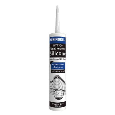 China Black Neutral Waterproof Silicone Caulk Construction Glass Sealant For Curtain Wall for sale