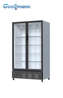 China Refrigerador de cristal de cierre automático vertical de la puerta del refrigerador 220V 50HZ de la exhibición de la bebida 680L en venta