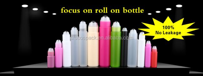 high end luxury empty massage bottle steel ball vibrating face serum bottle