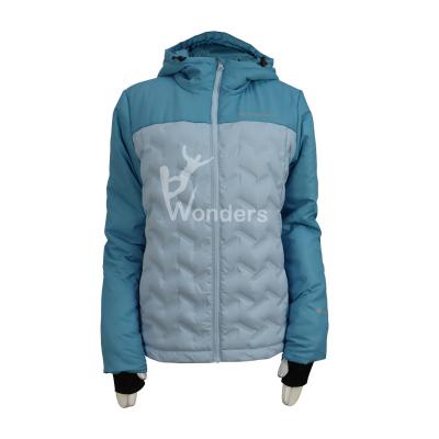 China Women's Seemless Heat Sports Down Jackets Water Resistant Puffer for sale