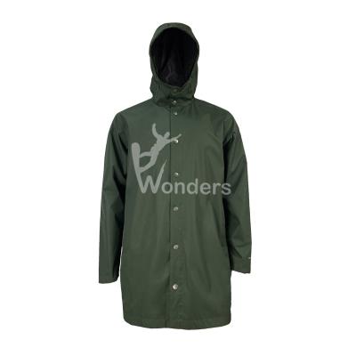 China Mens Lightweight Long Raincoat Rain Waterproof Jackets Windbreaker for sale