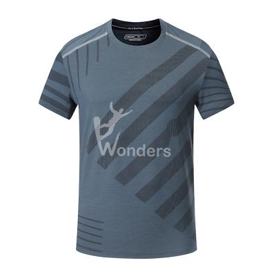 Chine Douille courte de sports de graphique d'hommes de Traning d'impression de compression de gymnase respirable de T-shirts à vendre