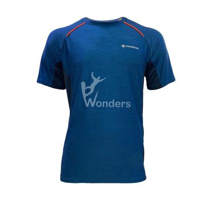 China Men' s Quick Dry Short Sleeve Running T-Shirts Round Neck for sale