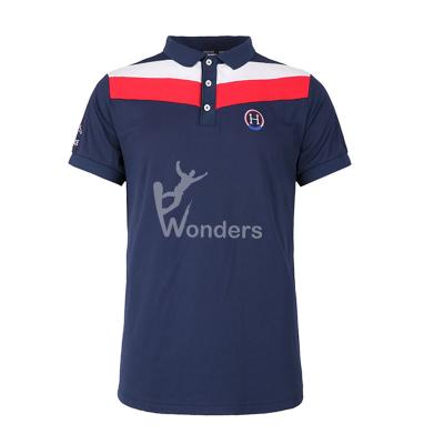 China Men' s Golf Polo Short Sleeve Rider Polo Athletic Shirt Dyed for sale