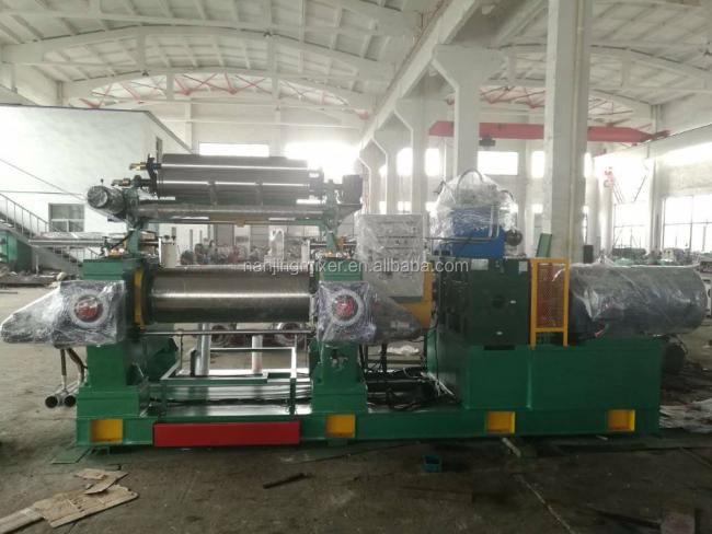 high quality automatic two roller open rubber compound mixing mill machine with feeder with cheap price
