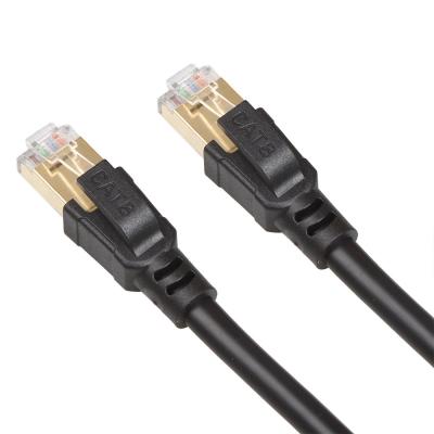 China OEM Gigabit Ethernet Cat8 Patch Cable S/FTP 40Gbps 2000MHZ Practical for sale