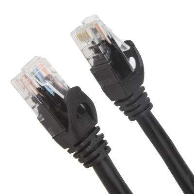 China Black Cat6 Cat6a Patch Cord For Gigabit Ethernet 650MHz 100W PoE RJ45 UTP for sale