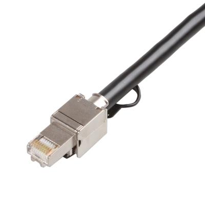 China 24AWG cordón de remiendo protegido doble del gato 8, gato 8 SFTP de Ethernet del cable 2000MHz en venta