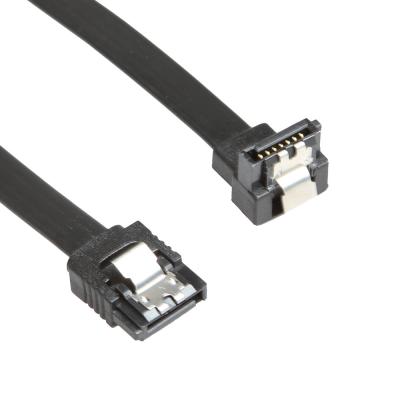 China 12 Inch Data SATA 3 Power Cable 90 Degree Right Angle With Locking Latch for sale