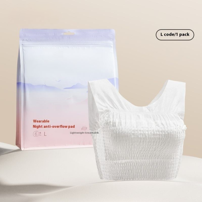 Eco-friendly disposable nursing bra front view showing comfortable fit