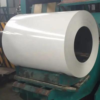 China 3-8MT White PPGI Coil Thickness 0.15-1.2mm PPGI Prepainted Steel Coil for sale