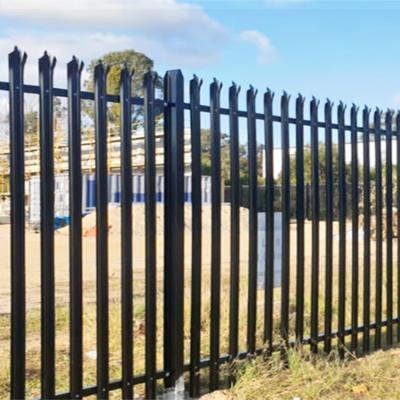 China Factory Price 2023 Cheap Latest Designs Iron Fence Hot Dipped Iron Exterior Fence Garden Fence for sale