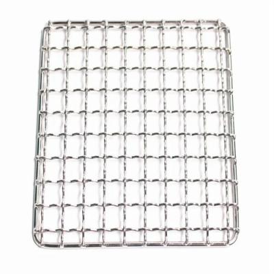 China Outdoor Cooking Barbecue Mesh Stainless Steel Bbq Wire Mesh Stainless Steel Tray Square Barbecue Wire Mesh for sale