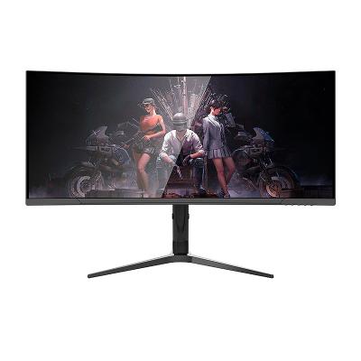 China 3440 X 1440 34 Inch Gaming LED Monitors Curved Screen 4K 165hz Rich Interface for sale