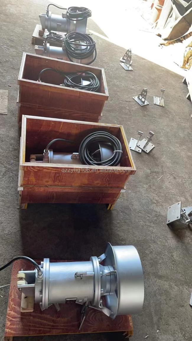 5KW 7 .5HP sewage agitator mixer material on cast iron motor with SS 304 ring and impeller good quality