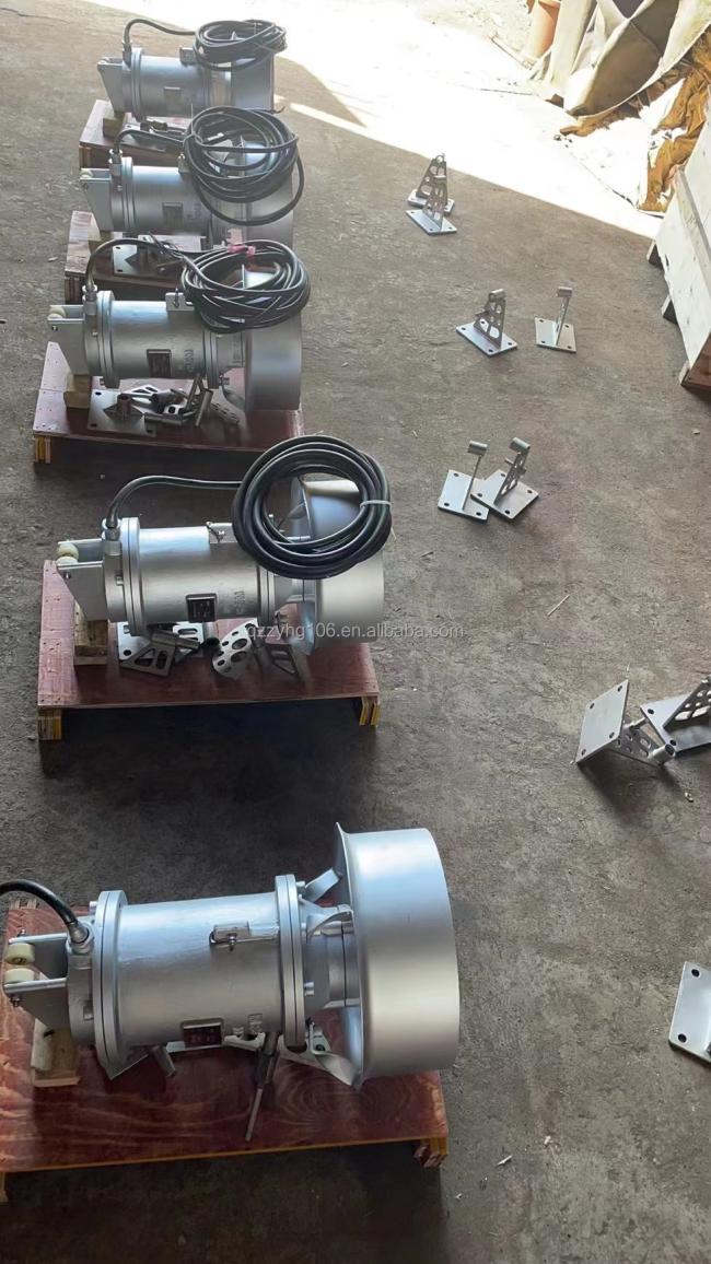 5KW 7 .5HP sewage agitator mixer material on cast iron motor with SS 304 ring and impeller good quality