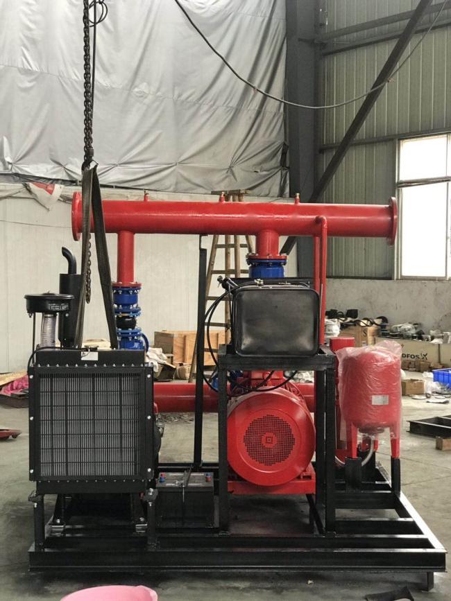 dual power fire safety diesel electric fire pump set diesel powered fire pump