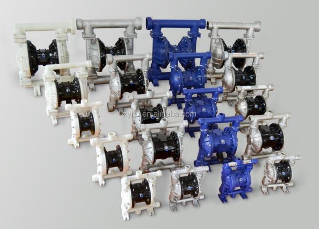 Pneumatic diaphragm pump membrane pump QBY made of aluminium alloy
