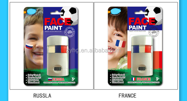 football face paint France flag with En71-9