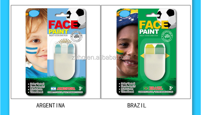 football face paint France flag with En71-9