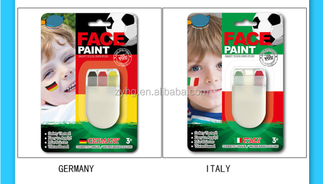 football face paint France flag with En71-9