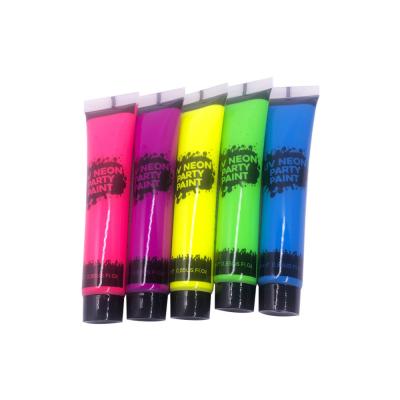 China Glow UV Neon Face & Body Paint Kit (6 pcs- 0.85 Each) Fluorescent Paint - Safe, Washable, Non-Toxic for sale