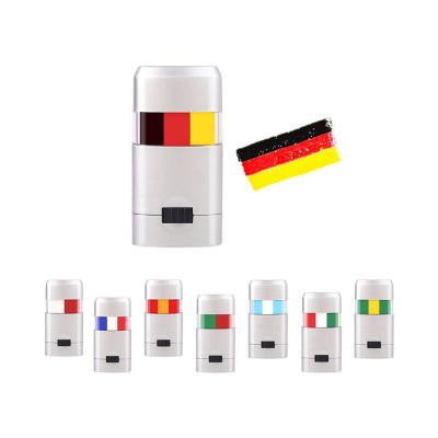China Germany Flag Face Paint Black Red Yellow 3 Colors Stripe Fan Brush Crayon Stick Football Supporters Sports Events for sale