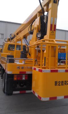 China camión de elevación del auge 8440x3370x2200 (milímetro) con el auto que nivela el sistema XZJ5083JGK en venta