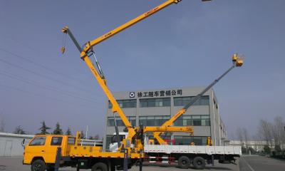 China camión de elevación de funcionamiento del auge de la altura de 100kw el 18m XZJ5082JGK en venta