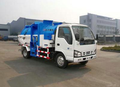 China El camión de la recolección de basura, 4.3m3 sellado descarga/empuje descarga los vehículos XZJ5070TCA de la colección de residuos orgánicos del envase en venta