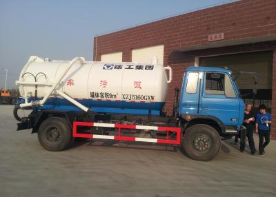 China Limpie el camión séptico 6.5L, camión de la bomba con la aspiradora de la bomba de aguas residuales de XZJ5120GXW en venta