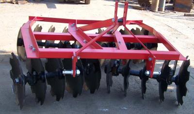 China Light-Duty Tractor Disc Harrow 1BQXJ-1.7 With Gas-Filled Rubber Wheel for sale