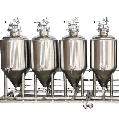 China Top Manhole Type GHO Customization Conical Fermenter Beer Fermenting Equipment with Acid Passivation Polishing for sale