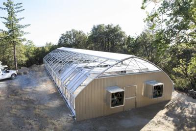 China All Black Light Deprivation Tunnel Greenhouse With Cooling System for sale