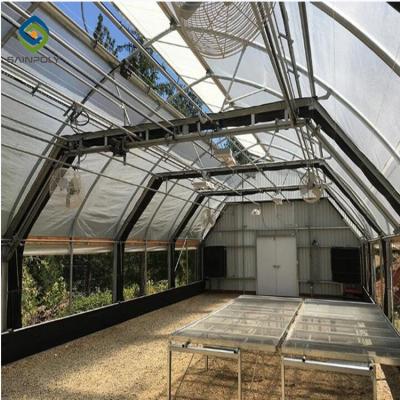 China Commercial 30m Tunnel Light Deprivation Greenhouse for sale