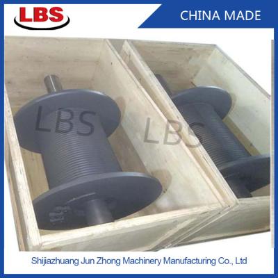 China Wire Rope Drum Factory/  Grooved Drum with Shaft for sale