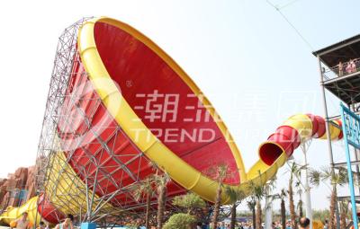 China Water Park Equipment Super Tornado Water Slide Above Ground Pool Waterslide for sale