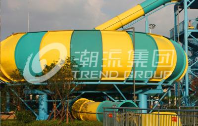 China Hotels Fiberglass Water Slides , One Person Used Fiberglass Bowl Water Slide for Water Park for sale