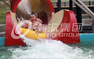 Chine Les jeux de glissière d'eau de cuvette de l'espace, piscine de fibre de verre diapositive la surface au sol de 30mx72m à vendre