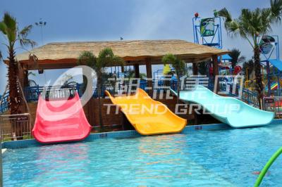 China Commercial Water Park Equipment Fiberglass Water Slides for Swimming Pool for sale