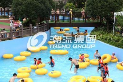 中国 プール装置の巨大な水公園のための不精な河川水公園1つの年の保証 販売のため