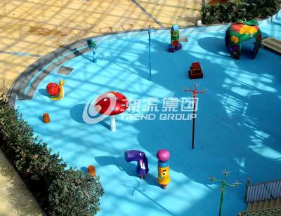 China El equipo del parque del espray de la fibra de vidrio para los niños/los niños modificó el equipo del parque para requisitos particulares del agua en venta