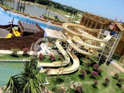 China Custom Fiberglass Water Slides for amusement park with 1 year Warranty for sale
