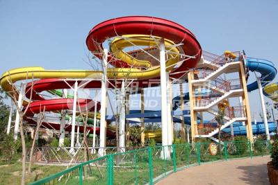 China Galvanized carbon steel Custom Water Slides For Giant Outdoor Water Park for sale